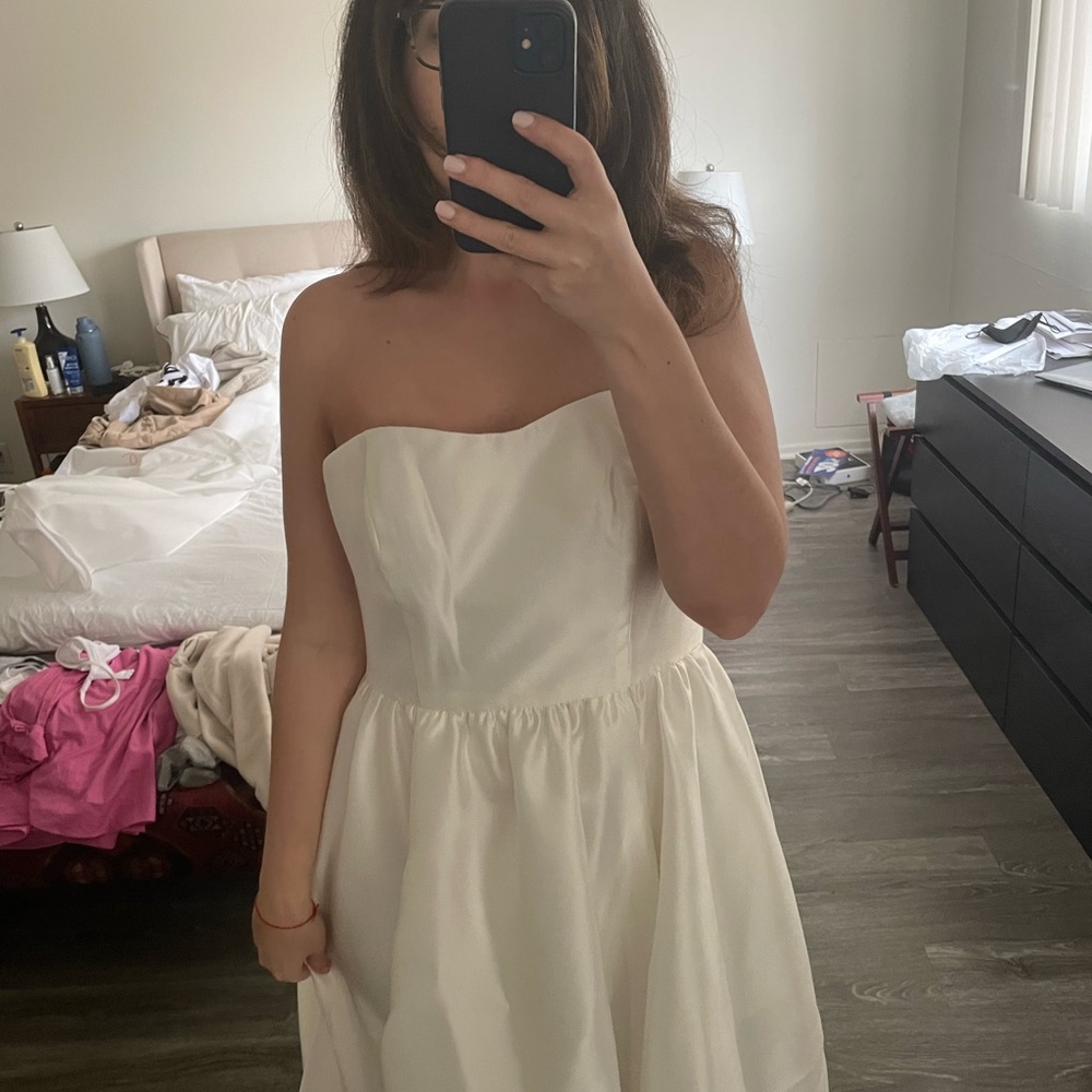STRAPLESS WEDDING DRESS - Picture 4 of 5